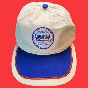 Vintage Aquafina StrapBack made in Michigan